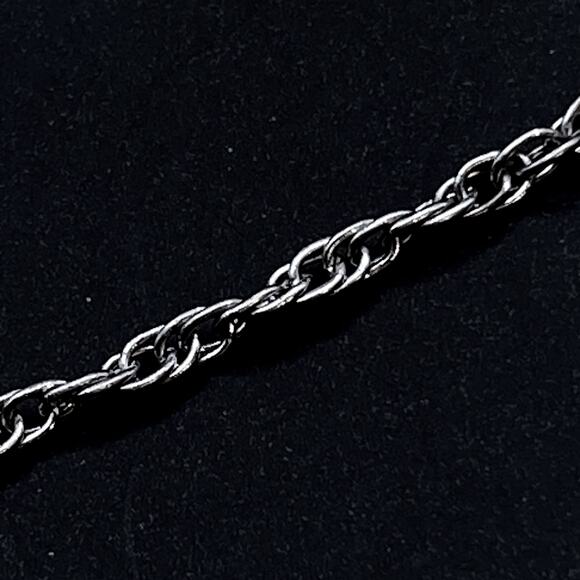 Vintage Signed JS 925 Sterling Silver And 26 Diamonds Heart Pendant Necklace 14" - Picture 6 of 7